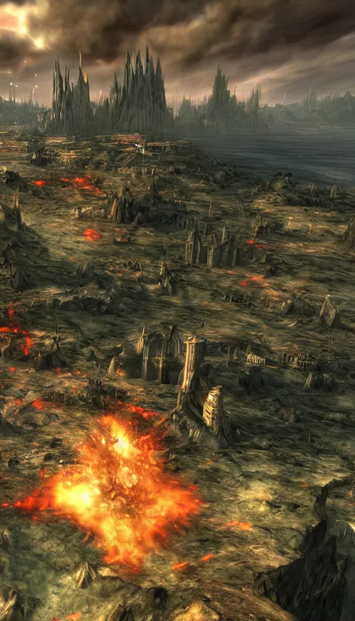 Image similar to the end of the world, from guild wars