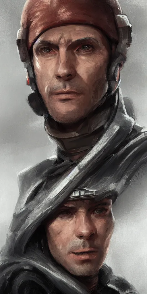 Image similar to portrait of pierre saubade by aenaluck, jedi knight, he is 3 5 years old, star wars expanded universe, wearing galactic gear of the rebel alliance, highly detailed portrait, digital painting, artstation, concept art, smooth, sharp foccus ilustration, artstation hq