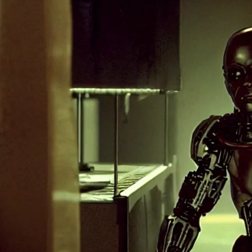 Image similar to movie still of cyborg, cinematic composition, cinematic light, criterion collection, by david cronenberg