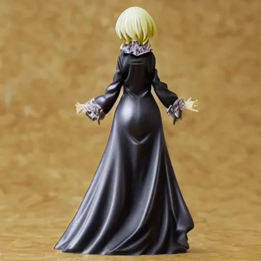 Image similar to 80mm, resin detailed anime figure of a female wearing a baroque dress-H 704