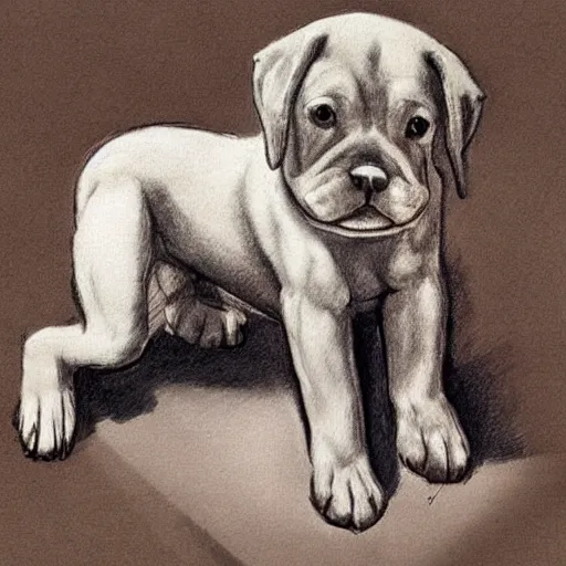 Image similar to sitting dog, artist sketch, michelangelo, beautiful composition, masterpiece