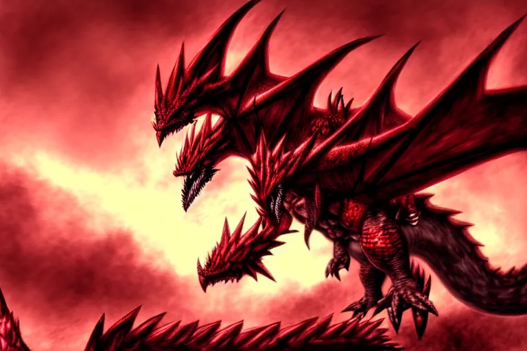 Image similar to rathalos, trending on pixiv, HD, monster hunter