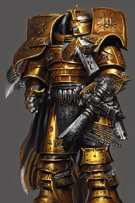 Image similar to armor portrait heros warhammer 4 0 k horus heresy fanart - the primarchs emperor by johannes helgeson animated with vfx concept artist & illustrator global illumination ray tracing hdr fanart arstation zbrush central hardmesh 8 k octane renderer comics stylized