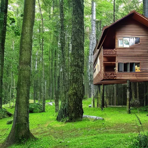 Image similar to house in forest