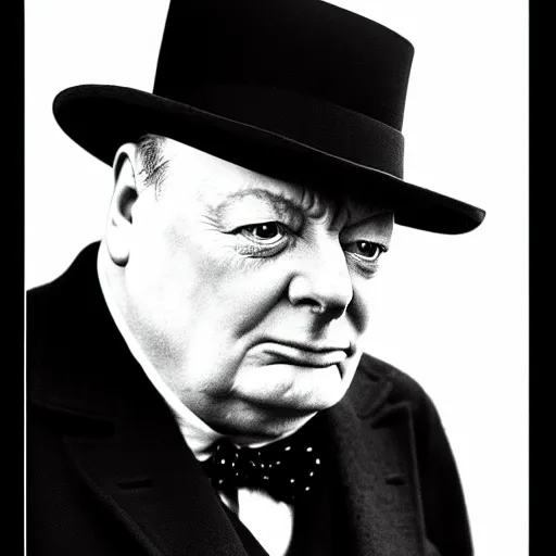 Image similar to Winston Churchill getting sued by Saul Goodman from Better Call Saul, in court, high detail, real lighting, photography from Vogue magazine, in the style of Dorothea Lange, 85mm Sigma Art Lens