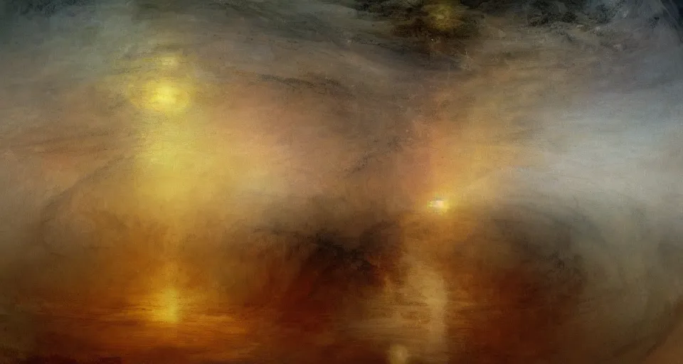 Image similar to Mech robot industrail complex. By Joseph Mallord William Turner, fractal flame, highly detailded