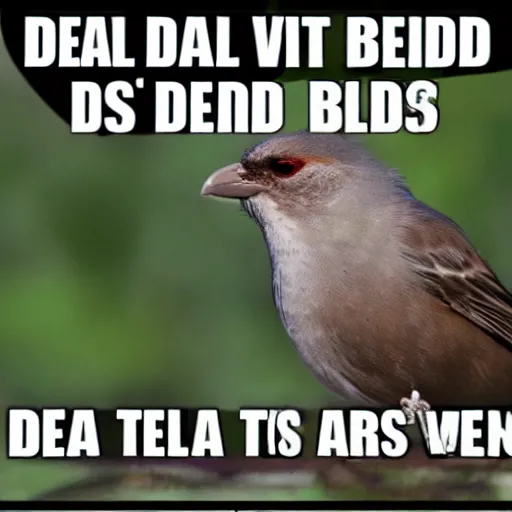 Prompt: deal with it bird