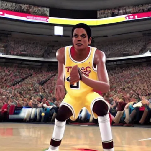 Image similar to michael jackson in nba 2 k 2 2