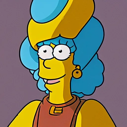 Prompt: Marge Simpson as Chani Dune