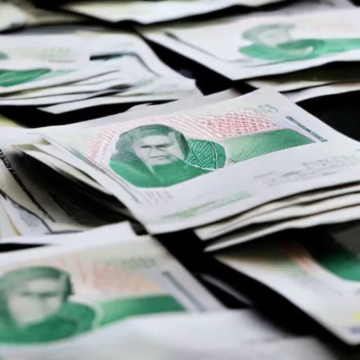 Prompt: ministry of finance printing a lot of money