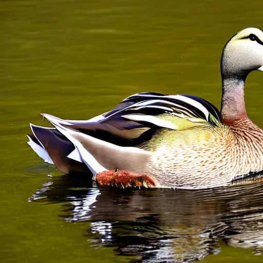 Prompt: duck over another duck