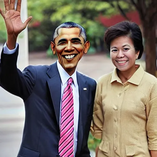 Image similar to asian barack obama,