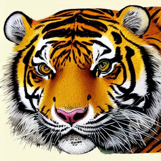 Prompt: a tiger by bill watterson