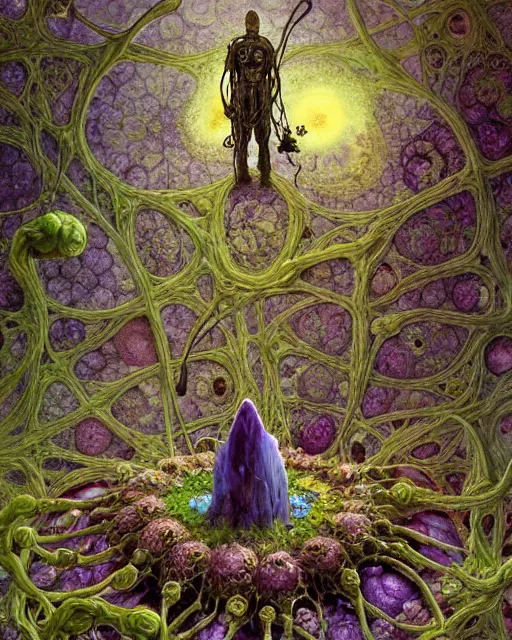 Image similar to the platonic ideal of flowers, rotting, insects and praying of cletus kasady carnage thanos dementor doctor manhattan chtulu mandelbulb studio ghibli lichen mandala bioshock davinci the witcher, d & d, fantasy, ego death, decay, dmt, psilocybin, art by anders zorn and carl larsson