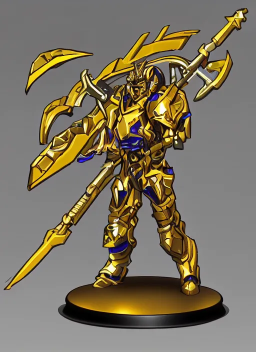 Image similar to gold paladin by kekai kotaki