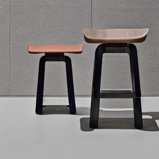 Image similar to the twins stool by tadao ando