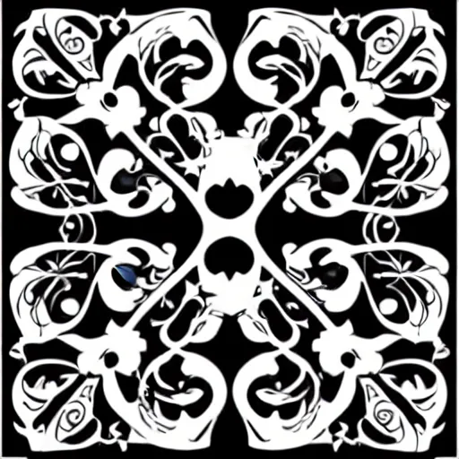 Image similar to vector art panel for cnc plasma, laser, simple geometric floral design pattern
