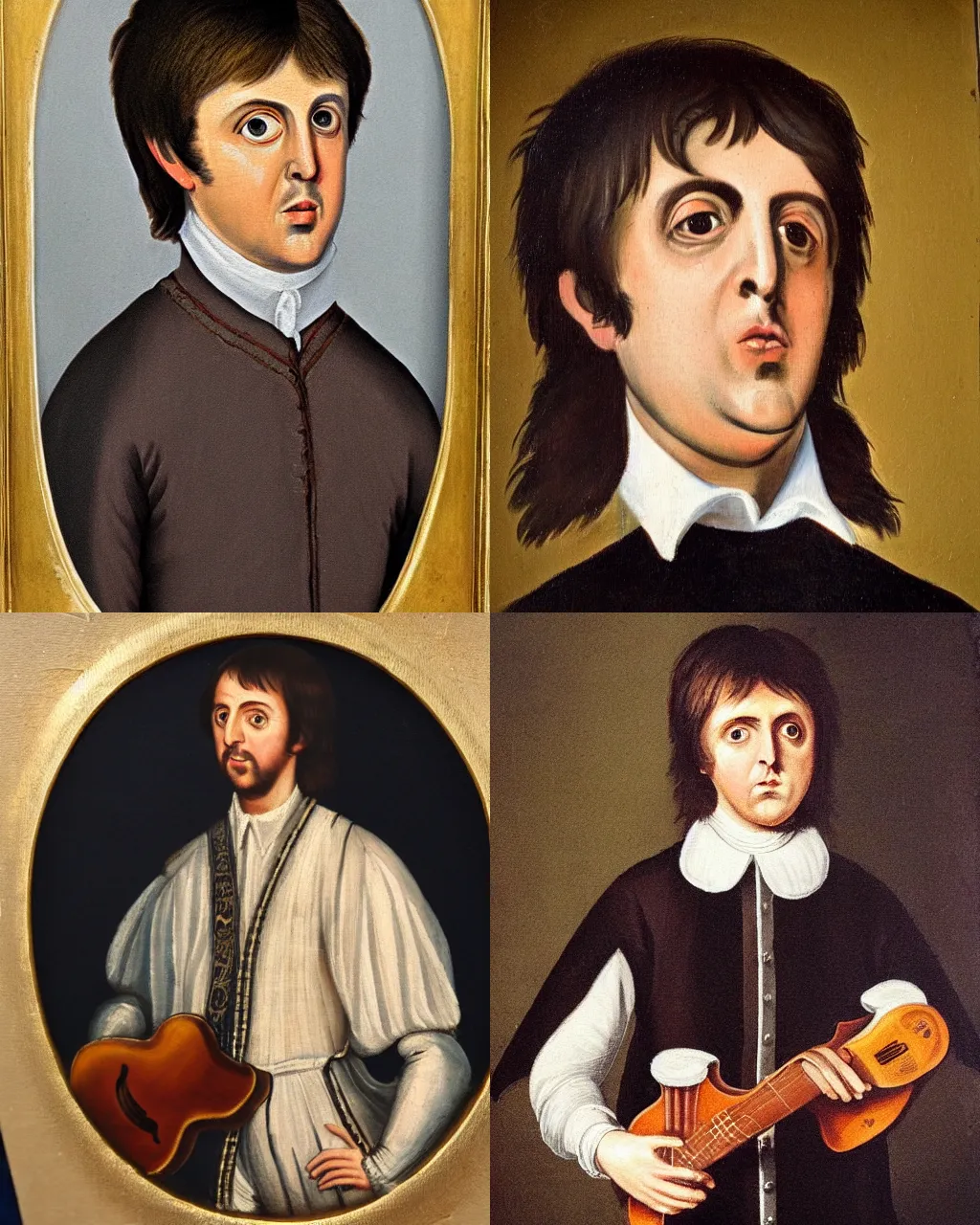 Prompt: 17th century painting of Paul McCartney