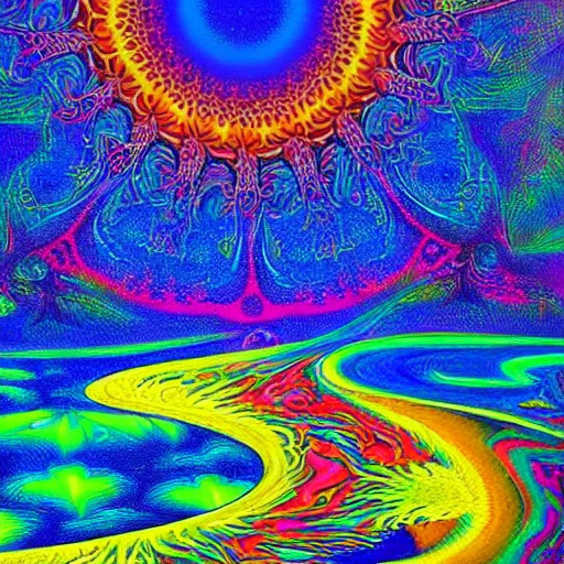 Prompt: peaceful, psychedelic art