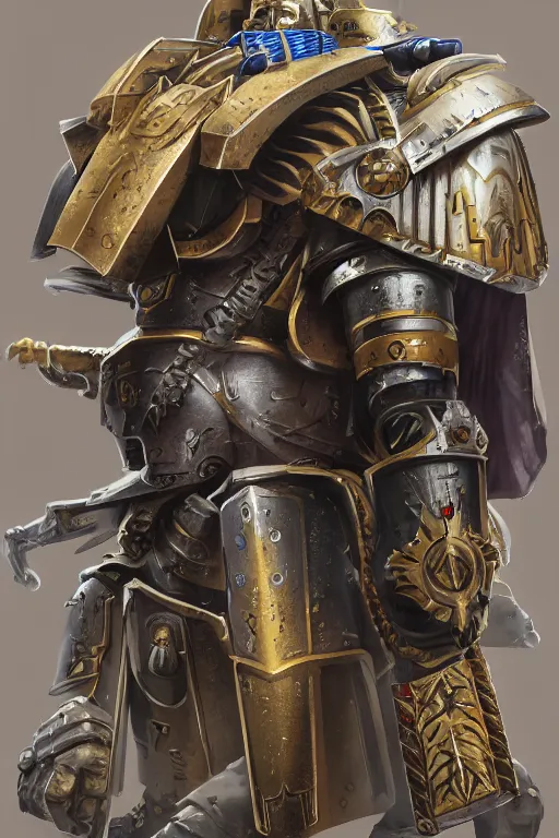 Image similar to armor portrait heros warhammer 4 0 k horus heresy fanart - the primarchs emperor by johannes helgeson animated with vfx concept artist & illustrator global illumination ray tracing hdr fanart arstation zbrush central hardmesh 8 k octane renderer comics stylized