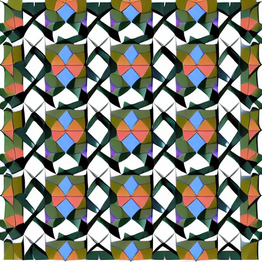 Image similar to tessellations made by a cubist