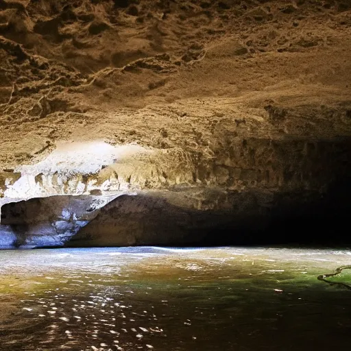 Image similar to river cave,