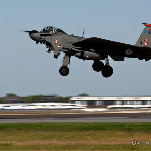 Prompt: A10 warthog bomber on the runway