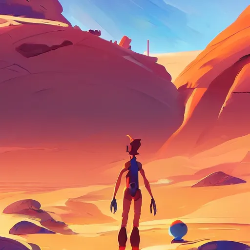 Image similar to vector minimalist mars settlement, loftis, cory behance hd by jesper ejsing, by rhads, makoto shinkai and lois van baarle, ilya kuvshinov, rossdraws global illumination