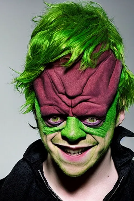 Image similar to Rupert Grint as The Green Goblin