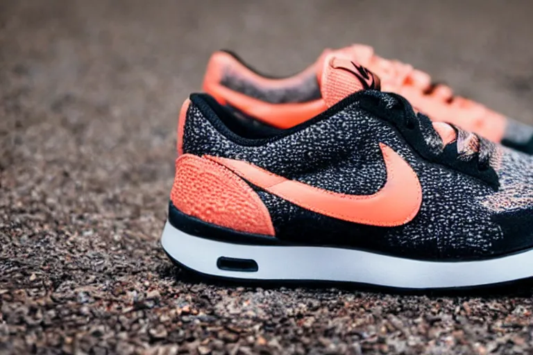 Image similar to nike sneaker made from coral reef