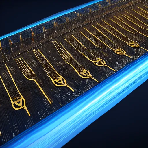 Image similar to fork as a fork forking a fork, 8k optane render in intricate detail, volumetric lighting, electricity, knolling