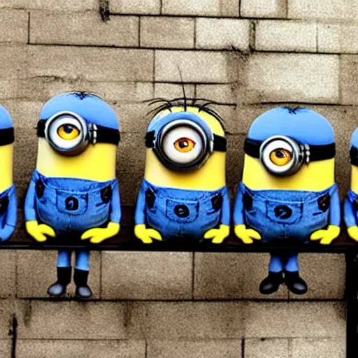 Prompt: minions sentenced for crimes against humanity in the hague