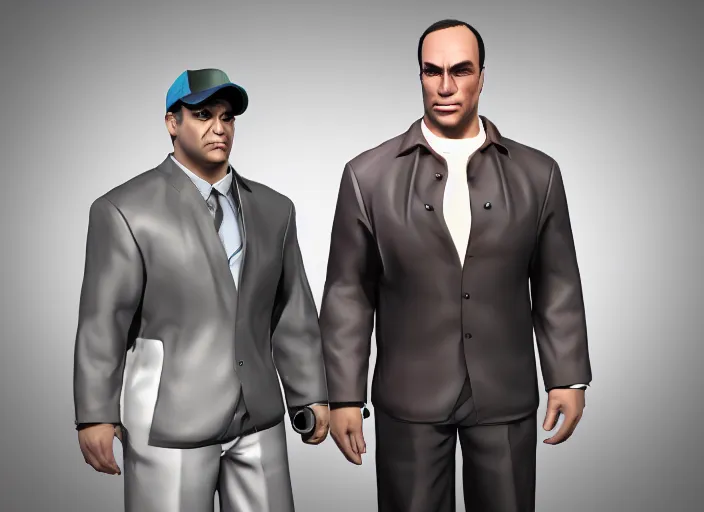 Image similar to 3 d model of jon taffer character in fighting game, stylized 3 d graphics, hdr, ultra graphics, ray tracing, 4 k image