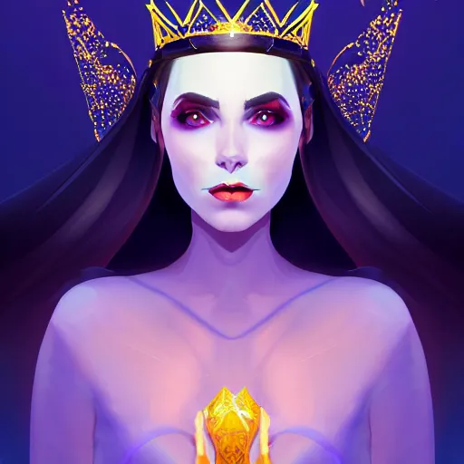 Image similar to Queen of the night, highly detailed, digital painting, artstation, concept art, smooth, sharp focus, illustration