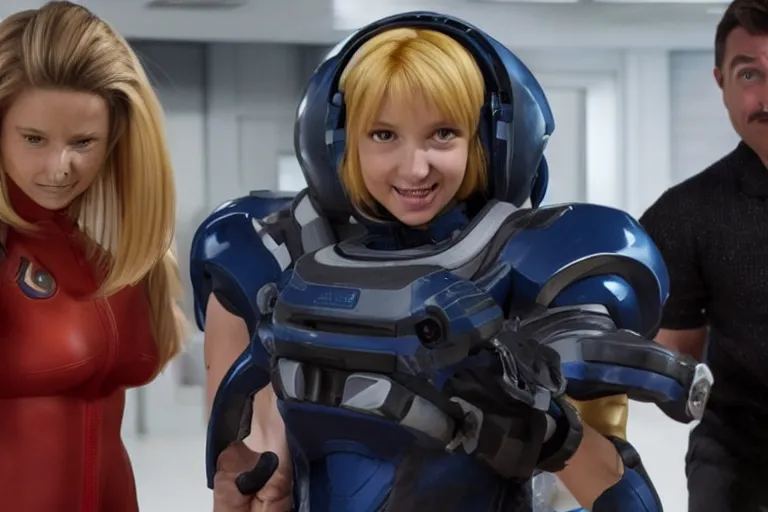 Prompt: samus aran in the new comedy movie