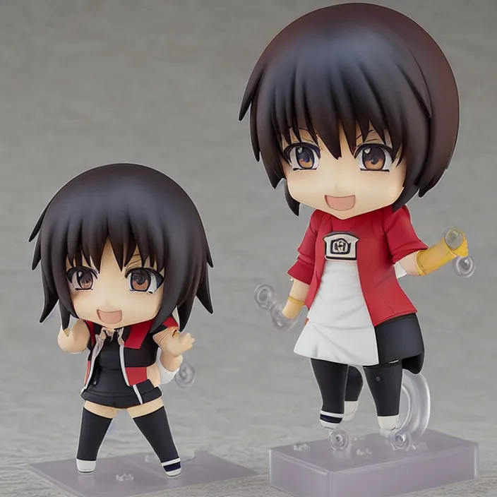 Prompt: an anime nendoroid of falls wall, figurine, detailed product photo