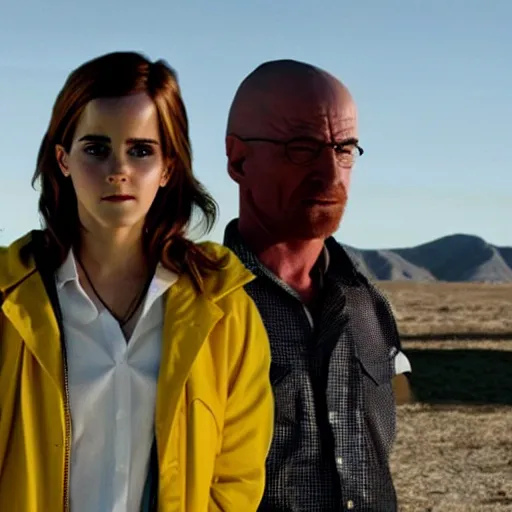 Image similar to A still of Emma Watson in Breaking Bad TV show