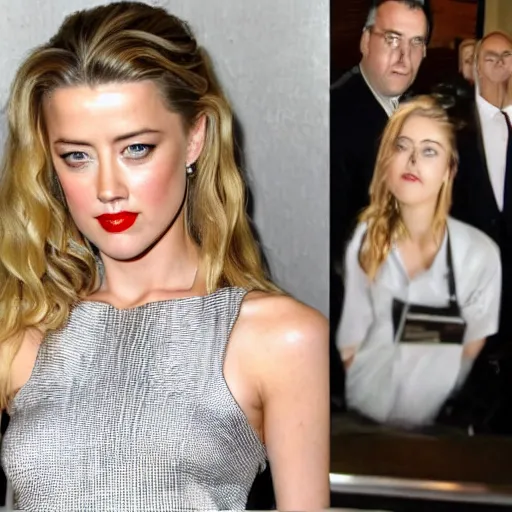 Image similar to Amber Heard in prison uniform