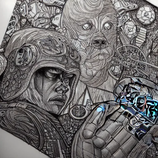 Image similar to highly detailed doodle art of scenes from star wars fanart, detailed and intricate environment