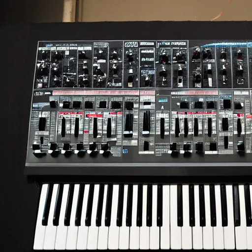 Image similar to a TB303, a TR909, A Moog Synthesizer