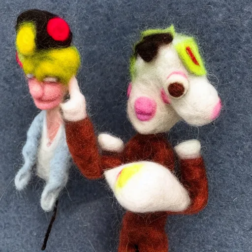 Image similar to jacob collier needle felt