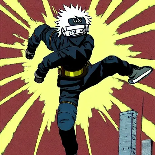 Image similar to kakashi in akira style