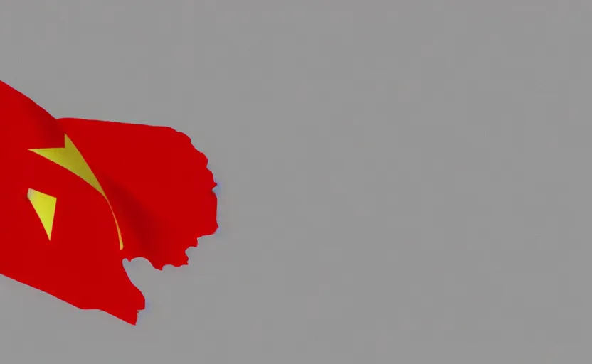 Image similar to communist italy flag, clean, minimalist