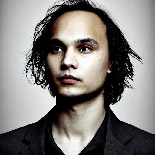 Prompt: portrait of frank dillane by duncan regehr