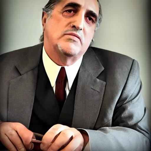 Prompt: The Godfather as a wise father figure, professional headshot, LinkedIn