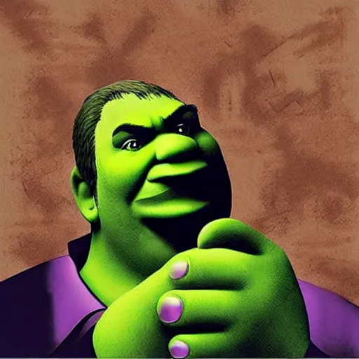 Image similar to “ the sopranos ” morphed with shrek 1 0 2 4 x 1 0 2 4