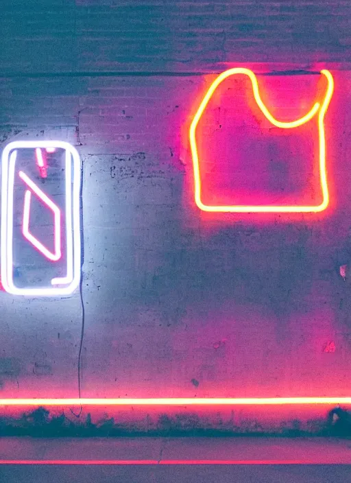 Image similar to a no vacancy neon sign on the side of a building, cyberpunk art by elsa bleda, unsplash, postminimalism, glowing neon, neon, retrowave