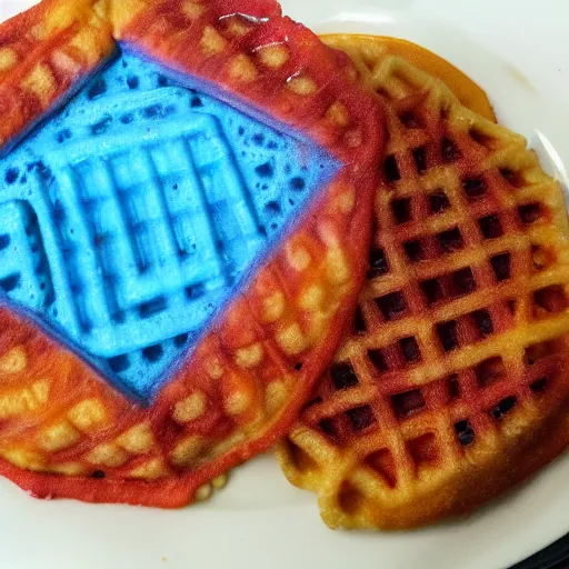 Image similar to blue waffle house