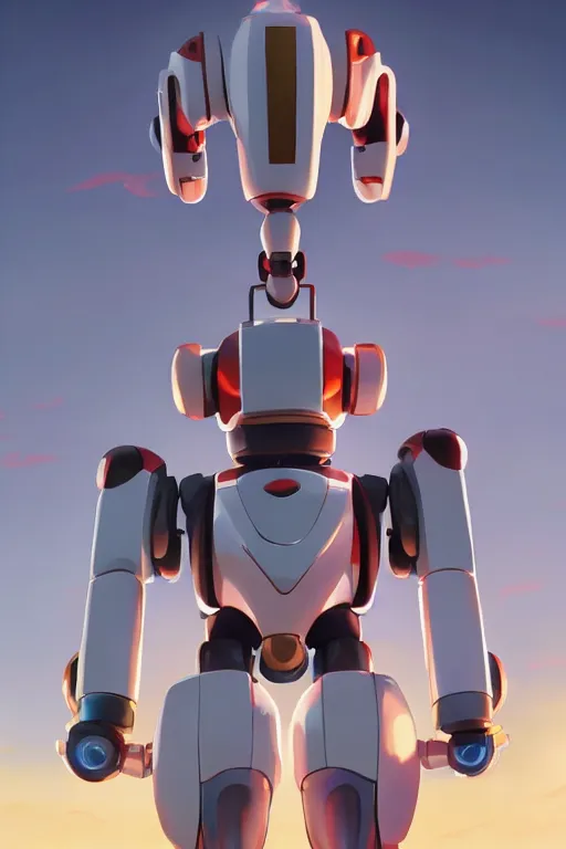 Image similar to metabots medabots medarotto medarot robot minimalist comics, behance hd by jesper ejsing, by rhads, makoto shinkai and lois van baarle, ilya kuvshinov, rossdraws global illumination ray tracing hdr radiating a glowing aura