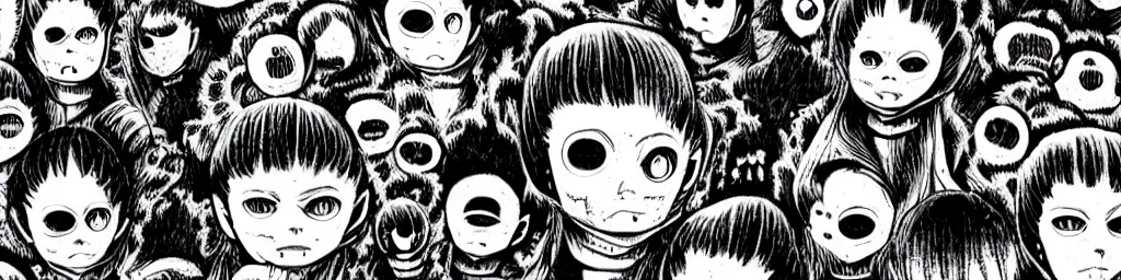 Image similar to Pattern, horror, creepy, dark, manga, pencil, inspired by junji ito, superior quality, masterpiece